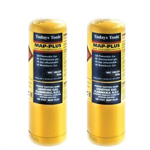 2 X Mapp/Map Plus Propane Bottle Disposable Gas Cylinder plumbers