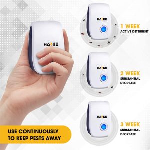 Ultrasonic Pest Repeller Indoor – Spider Repellent 6 Packs – Insect Repellent for Rodents, Mice, Mosquitoes, Rats, Spiders, Ants – Effective Spider Repellent Plug in