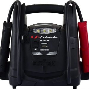 Schumacher SJ1330 Rechargeable AGM Jump Starter for Gas, Diesel Vehicles – 1000 Amps with Air Compressor and 12V DC, USB Power Station