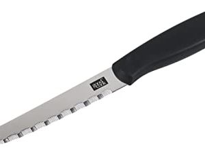 Goodcook 4.5-Inch Serrated Utility Knife, silver/black