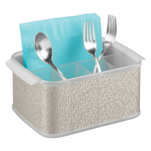 Flatware Caddy Organizer Cutlery Storage Silverware for Kitchen Countertop