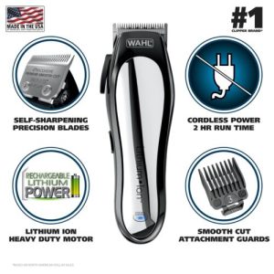 Wahl Lithium Pro Complete Cordless Hair Clipper & Touch Up Kit, Men Trimmer Hair