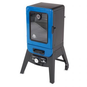 Pit Boss Blazing Vertical Analog Electric Wood Chip Smoker with Window, Blue