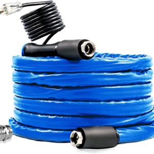 Camco 50ft Taste Pure Heated Drinking Water Hose with Thermostat – 22912