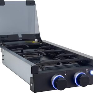 HOT NEW!!! 2-Burner Drop-In RV Cooktop Stove, includes Cover 13 in