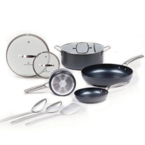 Dishwasher Safe Emeril Lagasse Forever Pans 10 Piece Cookware Set Black