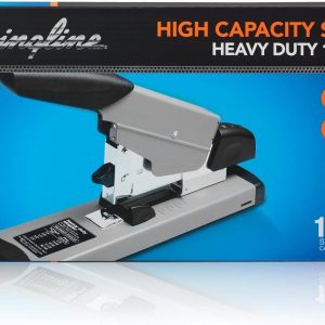 Swingline Heavy Duty Stapler, 160 Sheet High Capacity, Durable Office Desk Staplers, Alignment Guide, Commercial Desktop Stapler for Home Office Supplies or Desktop Accessories, Black/Gray (39005)