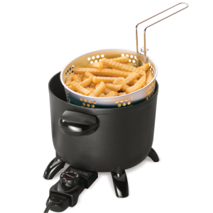 Electric Deep Fryer Dual Daddy Cooker Home Kitchen Countertop Fries Appliances