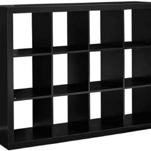 Better Homes and Gardens 12-Cube Organizer (12-Cube, Solid Black)