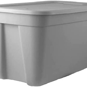 Large 30-Gallon (120-Quart) Gray Tote with Standard Snap Lid