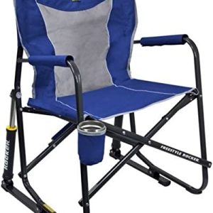 GCI Outdoor Freestyle Rocker Mesh Chair, Royal Blue