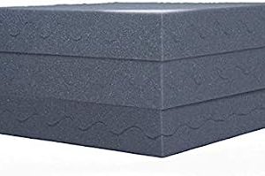 IZO All Supply Convoluted 2 Inch 12in W x 12in L Egg Crate Panels Acoustic Foam Sound Proof Wall Tiles, 6 Pack