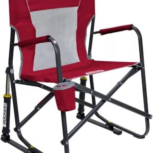 GCI Outdoor Freestyle Rocker Mesh Chair, Red