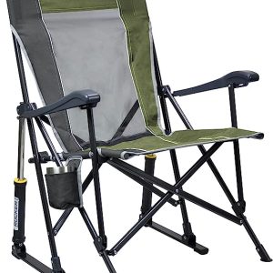GCI Outdoor RoadTrip Rocker Chair, Steel Frame, Durable Nylon Mesh Backrest