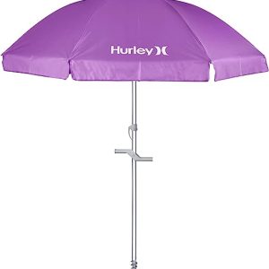 Hurley 8′ Beach Umbrella, Solid Violet