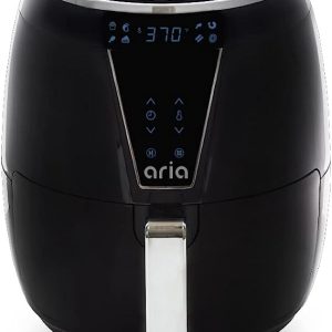 Aria Air Fryers CFA-897 Aria Ceramic Air Fryer, 5Qt, Premium Black