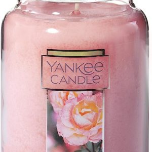 Yankee Candle Fresh Cut Roses Scented, Classic 22oz Large Jar Single Wick Candle, Over 110 Hours of Burn Time