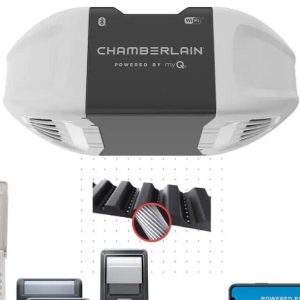 Chamberlain 3/4 HP Smart Quiet Belt Drive Garage Door Opener Safety Sensor