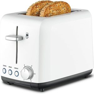 Kambrook Wide Slot Toaster, 2-Slice, White KTA120WHT