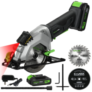 GALAX PRO 20V 4-1/2″ Cordless Circular Saw with 2.0Ah battery, Laser Guide