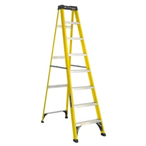 Louisville Ladder 8′ Fiberglass Step Ladder, 250-lb Capacity
