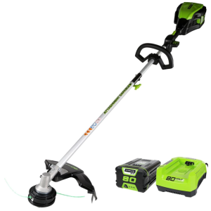 Greenworks PRO 80V 16-inch Cordless String Trimmer with 2.0 Ah Battery & Charger