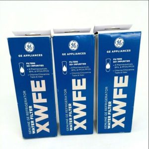 3 Pack GE XWFE Refrigerator Filters (Replace XWF) Genuine GE Water Filters New