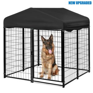Suchown Large Dog Kennel Outside 4ft x 4.2ft x 4.45ft, Outdoor Dog Playpen