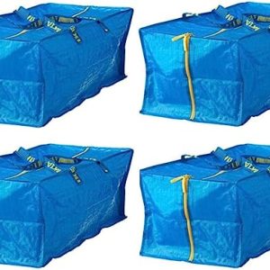 Ikea 901.491.48 Frakta Storage Bag, Blue, 4 Pack
