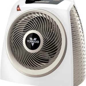 Vornado AVH10 Vortex Heater with Auto Climate Control, 2 Heat Settings, Fan Only Option, Digital Display, Advanced Safety Features, Whole Room, White