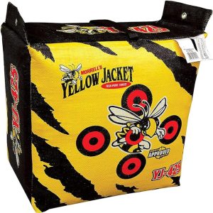 Morrell Yellow Jacket YJ-425 Outdoor Portable Adult Field Point Archery Bag Target with 2 Shooting Sides, 10 Bullseyes, and Carry Handle, Yellow