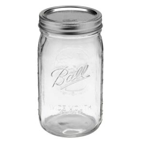 Ball Wide Mouth Quart Canning Jars Lids and Bands Made Pack of 12