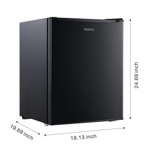 Mini Refrigerator 2.7 Cu Ft Black Single Door Small Fridge for Dorm Office