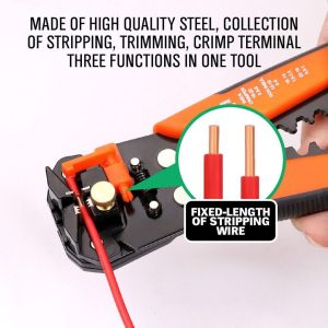 8″ MultiPurpose Electrical Wire Stripping Tool Crimper Pliers Insulated Cutter