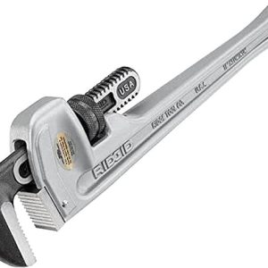 RIDGID 31100 Model 818 Aluminum Straight Pipe Wrench, 18-inch Plumbing Wrench