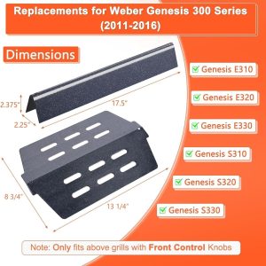 Flavorizer Bars Heat Deflector for Weber Genesis 300 Series E310 E320 E330 S310