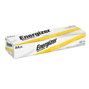 24 Energizer AA Industrial Alkaline Batteries (EN91, LR6, 1.5V) Exp 2032