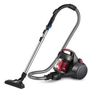 Whirlwind Bagless Canister Vacuum Cleaner, Lightweight Vac for Carpets, Red