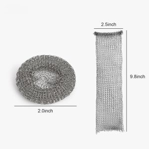 50 Pieces Lint Traps Washing Machine Stainless Steel Lint Snare Traps Mesh Filte with 50 Pcs Nylon Cable Ties Rustproof Lint Catcher Laundry Mesh Washer Hose Filter Snare Net