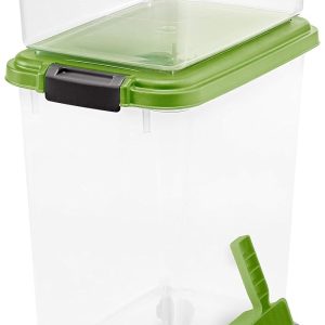 3- Piece Airtight Pet Food Storage Container Combo, Green