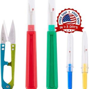 5 Pieces Colorful Seam Ripper Assortment Thread Remover Kit 2 Big and 2 Small US