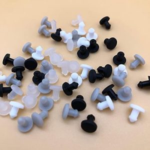 Silicone Rubber Hollow Stopper T typed Plug Silicona End Caps Hole Sealed Cover Round Pung for Test Tube Pipe 2.5-30mm 10-100pcs