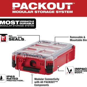 48-22-8435 for Milwaukee PACKOUT Impact Resistant Polymer Packout Compact Organizer