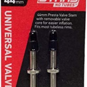 Stans-No Tubes 44mm Presta Universal Valve Stem (Carded Pair for Road)